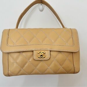 Authentic Vintage Chanel Wild Stitch Flap Bag Dust Bag Authenticity Card